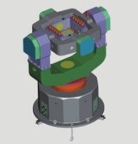 Qualità Turntable di prova Gyrcompass a tre assi personalizzato con interfaccia Ethernet RS232 RS422 e costruzione in lega di alluminio in acciaio inossidabile fabbrica